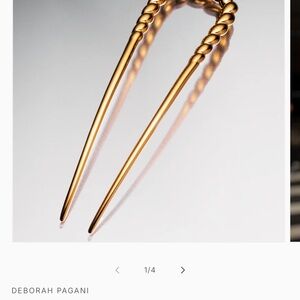 Deborah Pagani gold hair pin
